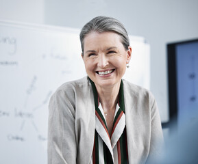 Poster - Leading my team to greatness. Shot of a female businesswoman in her office.