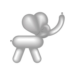 Sticker - elephant balloon animal