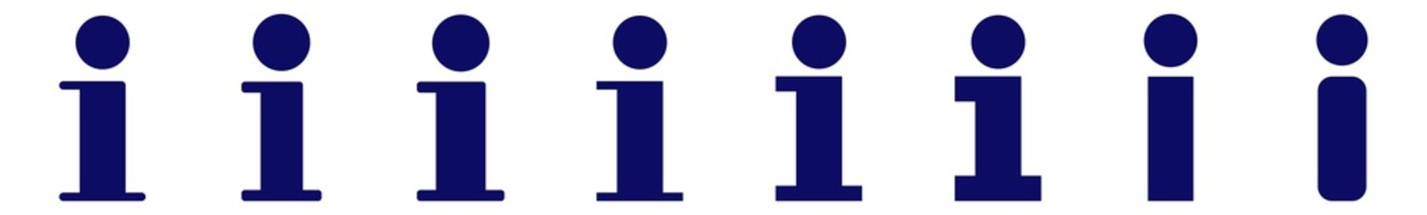 Wall Mural - info point icon blue | info points information illustration | i point symbol | help logo | info poin