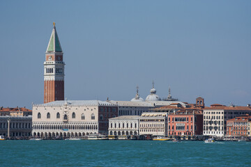 Sticker - Doge's  Palace and  Campanile di San Marco  in Venice ,Italy,2019