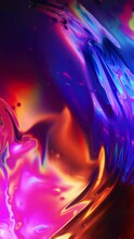 Colorful Saturated Abstract Refeacting Fluid Texture Loop