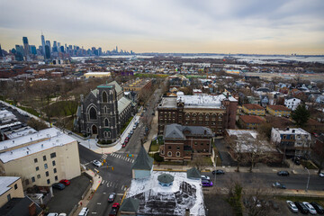 Aerial Drone of Jersey City NJ