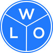 WLO letter logo design on white background. WLO  creative circle letter logo concept. WLO letter design.