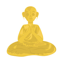 Wall Mural - buddha statue icon