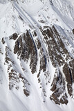 Fototapeta Góry - Winter rocks in snow