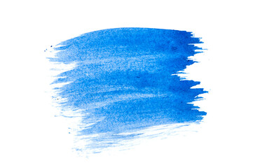 Poster - Blue brush stroke isolated over white background