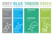 Grey, blue, turquoise, green hydrogen production. Process and sources.