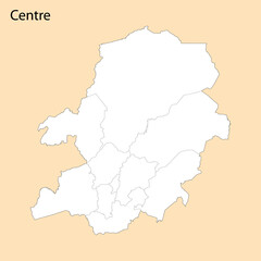  High Quality map of Centre Region is a province of Cameroon
