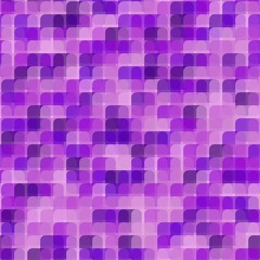 Canvas Print - seamless rounded pixel art clouds texture. vector blue sky background