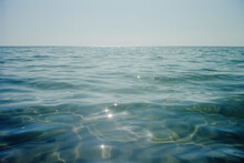 Sunlight Reflecting In Sea Surface