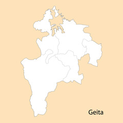 Naklejka na meble High Quality map of Geita is a region of Tanzania