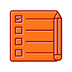 Poster - Checklist Vector Icon