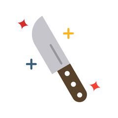 Sticker - Knife Vector Icon