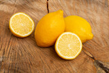 Fototapeta  - Ripe And Fresh Fruit, Yellow Lemon - Citrus Meyeri