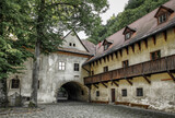 Fototapeta Do pokoju - Court in old medieval monastery Cerveny Klastor at Slovakia