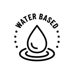 Canvas Print - Water based product vector icon set