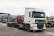 © Anna - truck for logistics import and export, Business logistics concept, import and export concept.