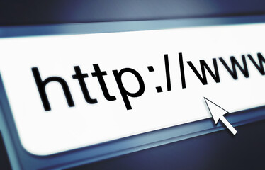 Poster - Closeup of a search bar on a computer screen - ALL design on this image is created from scratch by Yuri Arcurs team of professionals for this particular photo shoot