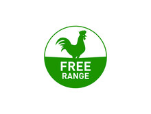 free range icon vector illustration 