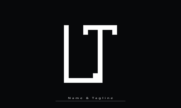 Alphabet letters Initials Monogram logo LT , TL