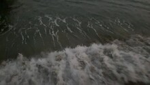 Waves Crashing Against Pier In Malibu 