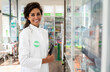 © Zoran Zeremski - Portrait of female pharmacist in drugstore.