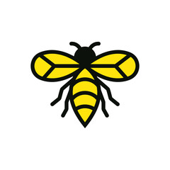 Wall Mural - bee logo icon design template vector