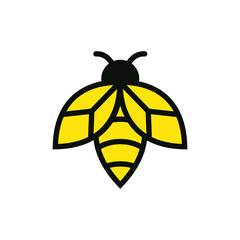 Wall Mural - bee logo icon design template vector