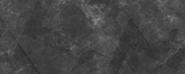 Poster - Abstract black background with diamond and triangle shapes layered in modern abstract pattern design, abstract black background with texture pattern, layered geometric triangle shapes.