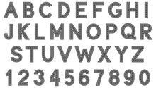Road Alphabet Letters And Numbers Graphic Set