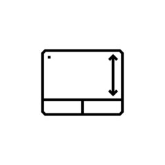 Poster - touch pad vector icon. computer component icon outline style. perfect use for logo, presentation, website, and more. simple modern icon design line style
