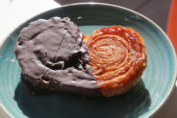 cacao sweet homemade cake for breakfast