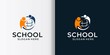 school logo premium vector