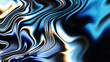 canvas print picture - Dark Holographic Rainbow Holo Swirl Background