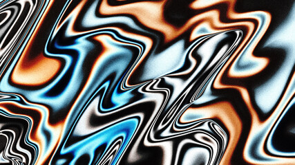 Wall Mural - dark holographic rainbow holo swirl background