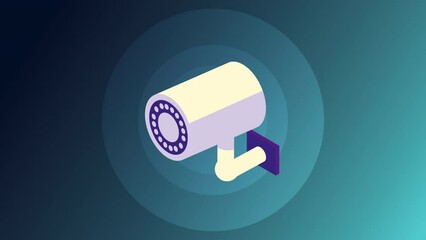 Poster - security cam video animation