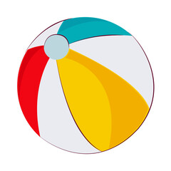 Poster - beach ball icon