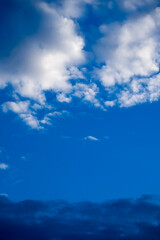 Poster - white clouds and blue sky