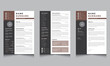 professional Resume Template and Cover Letter Template, customizable Resume Layouts