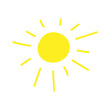 © Анастасия Красавина - Hand drawn yellow sun. Vector illustration