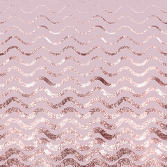 Poster - geometric seamless border. fades gradient pattern. halftone gold rose texture. abstract faded line g