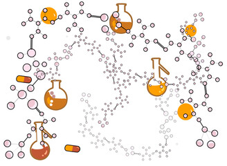 Wall Mural - Hand drawn physic formula Science knowledge education. Chemical formula and physics , math formula and physics vector, white background, hand drawn line math and physics formula