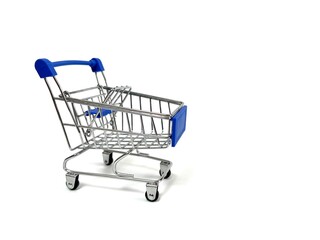 shopping cart isolated on white