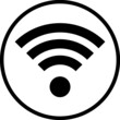 Podcast, RSS or wi-fi symbol. Vector wifi hotspot icon or sign