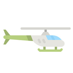 Wall Mural - helicopter flat icon