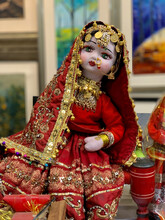 Indian Doll Wearing Indian Traditional Bridal Dress And Jewelries