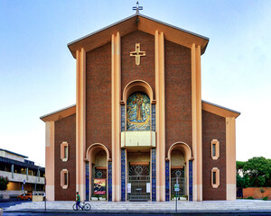 Wall Mural - Closeup shot of the church of S. Francescom in Viareggio, Italy