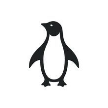 Penguin Vector Icon Isolated On White