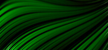 Abstract Fractal Green Pattern. Green Background
