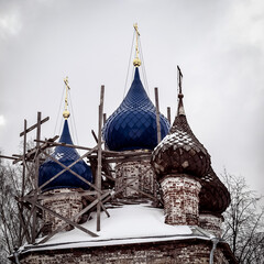 domes of the restored church